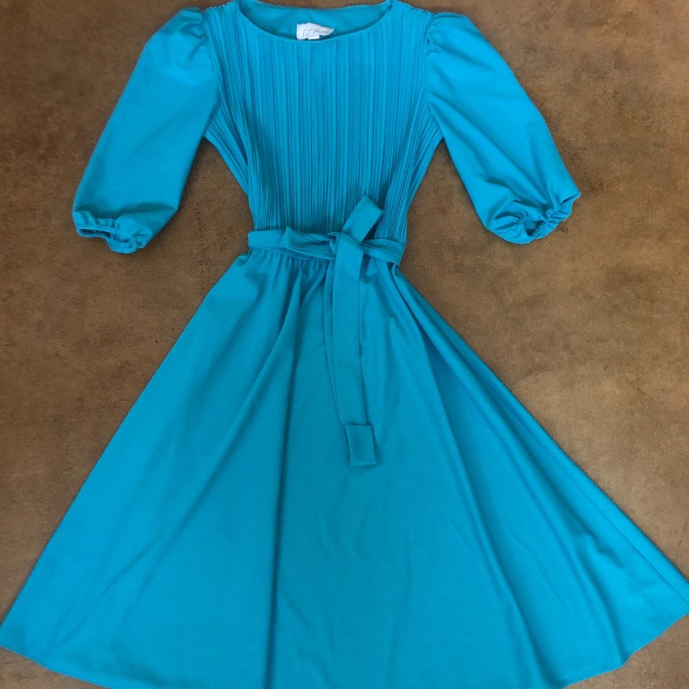 Turquoise swing dress
